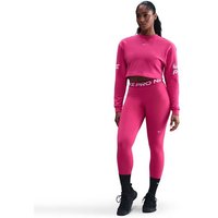NIKE Damen Sweatshirt W NP DF FLC CREW TT GRX, Größe S in Pink