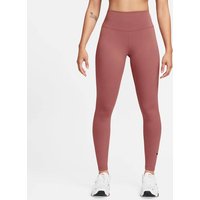 NIKE Damen Tights lang Da W NK DF ONE HR TIGHT, Größe L in Pink