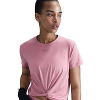 NIKE Damen Top W NK ONE CLASSIC TWST SS, Größe XL in Pink