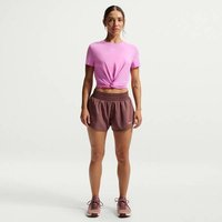 NIKE Damen Top W NK ONE CLASSIC TWST SS, Größe S in Weiß