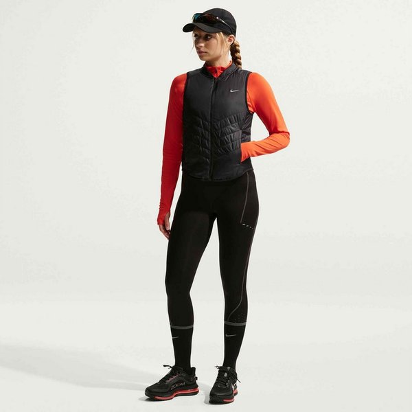 Nike Funktionsweste W NK TEMPO RPL WRM VEST mit minimalistischem Kragen, wasserabweisend, pflegeleicht