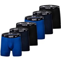 NIKE Herren Boxer Shorts, 6er Pack - Boxers, Cotton Stretch, einfarbig, Größe L in Blau