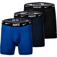 NIKE Herren Boxer Shorts, 3er Pack - Boxers, Cotton Stretch, einfarbig, Größe S in Blau