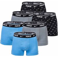 NIKE Herren Boxer Shorts, 6er Pack - Trunks, Logobund, Cotton Stretch, Größe M in Schwarz