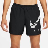 NIKE Herren M NK DF CHLNR SHRT 5BF RUN DVN, Größe S in Schwarz