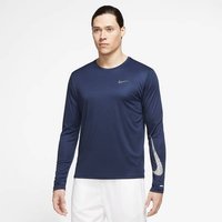 NIKE Herren M NK DF MILER RN DVN FLASH LS, Größe S in Grau