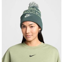 NIKE Herren Mütze Peak Fair Isle Beanie, Größe ONE SIZE in Grau