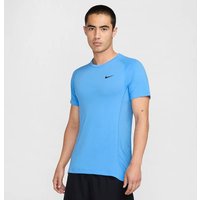 NIKE Herren Shirt M NK DF FLEX REP SS TOP, Größe M in Blau