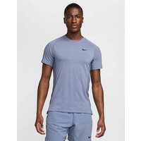 NIKE Herren Shirt M NK DF FLEX REP SS TOP, Größe S in Grau