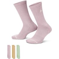 NIKE Herren Socken U J ED CUSH POLY CREW 3PR 144, Größe XL in Rot