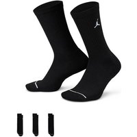 NIKE Herren Socken U J ED CUSH POLY CREW 3PR 144, Größe S in Schwarz