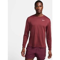 NIKE Herren Sweatshirt M NK DF UV MILER TOP LS, Größe XXL in Rot