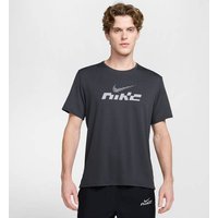 NIKE Herren Sweatshirt Miler Flash Dri-FIT UV, Größe S in Grau