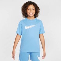 NIKE Kinder Hemd B NK DF MULTI SS TOP HBR, Größe S in Blau