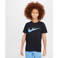 NIKE Kinder Hemd B NSW SI GRAPHIC TEE, Größe S in Schwarz