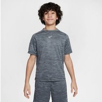 Funktionsshirt kurzarm black/light smoke grey/white (Junior)