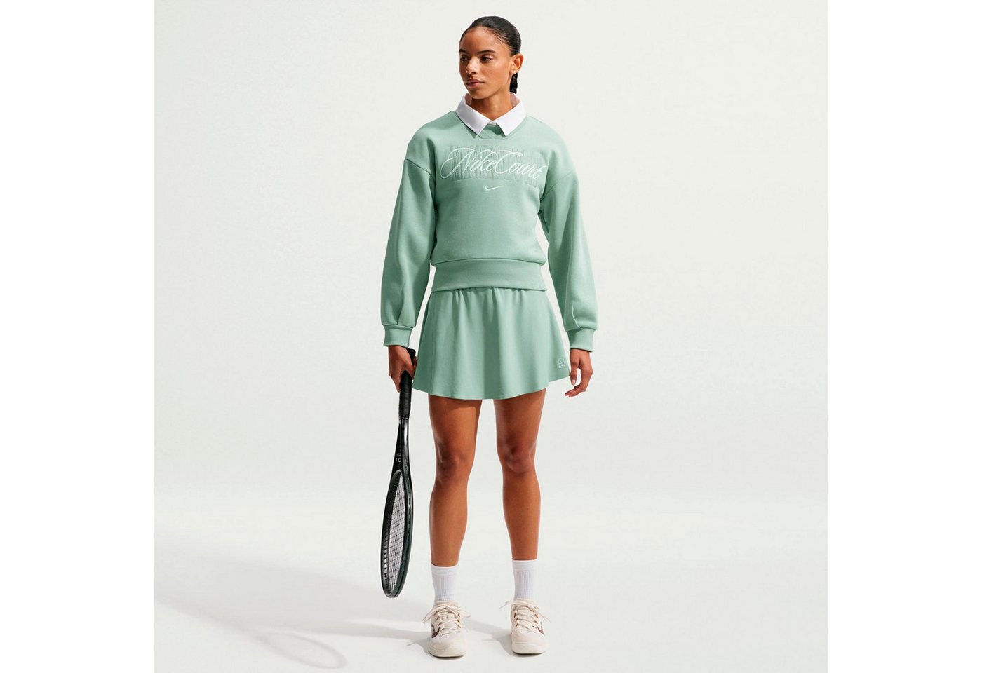 Nike Sweatshirt Court Fleece Crew – Bild 2 von 5