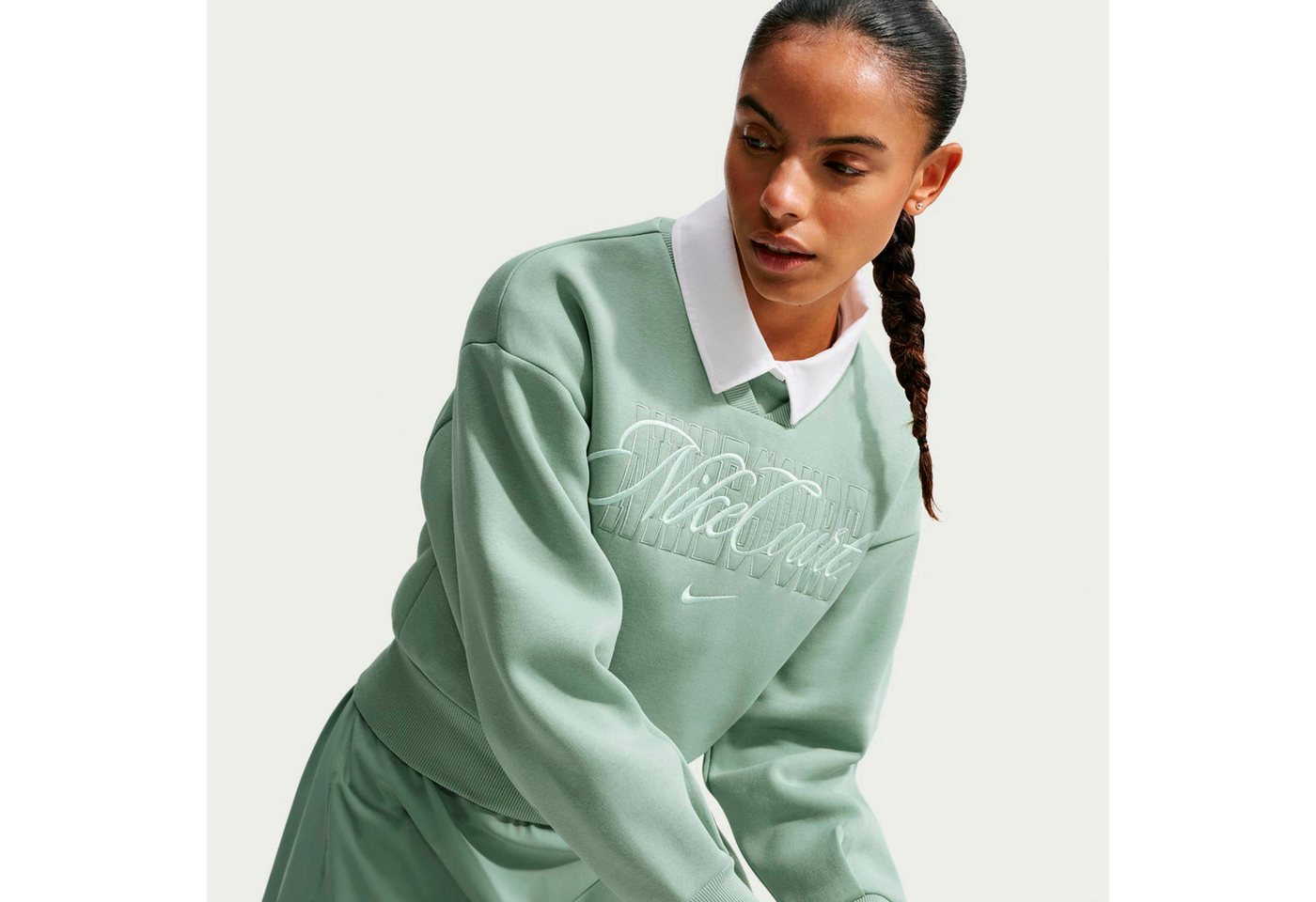 Nike Sweatshirt Court Fleece Crew – Bild 4 von 5