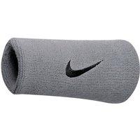 NIKE Swoosh Doublewide Wristbands, Größe ONE SIZE in Grau
