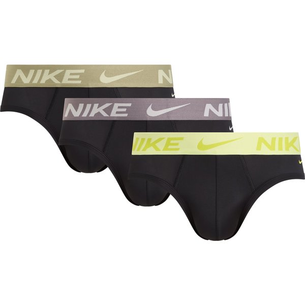 Nike Underwear Hipster HIP BRIEF 3PK (Packung, 3-St., 3er) mit NIKE Logo-Elastikbund