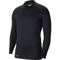 NIKE Underwear - Langarm Pro Warm Top Mock, Größe XXL in Schwarz