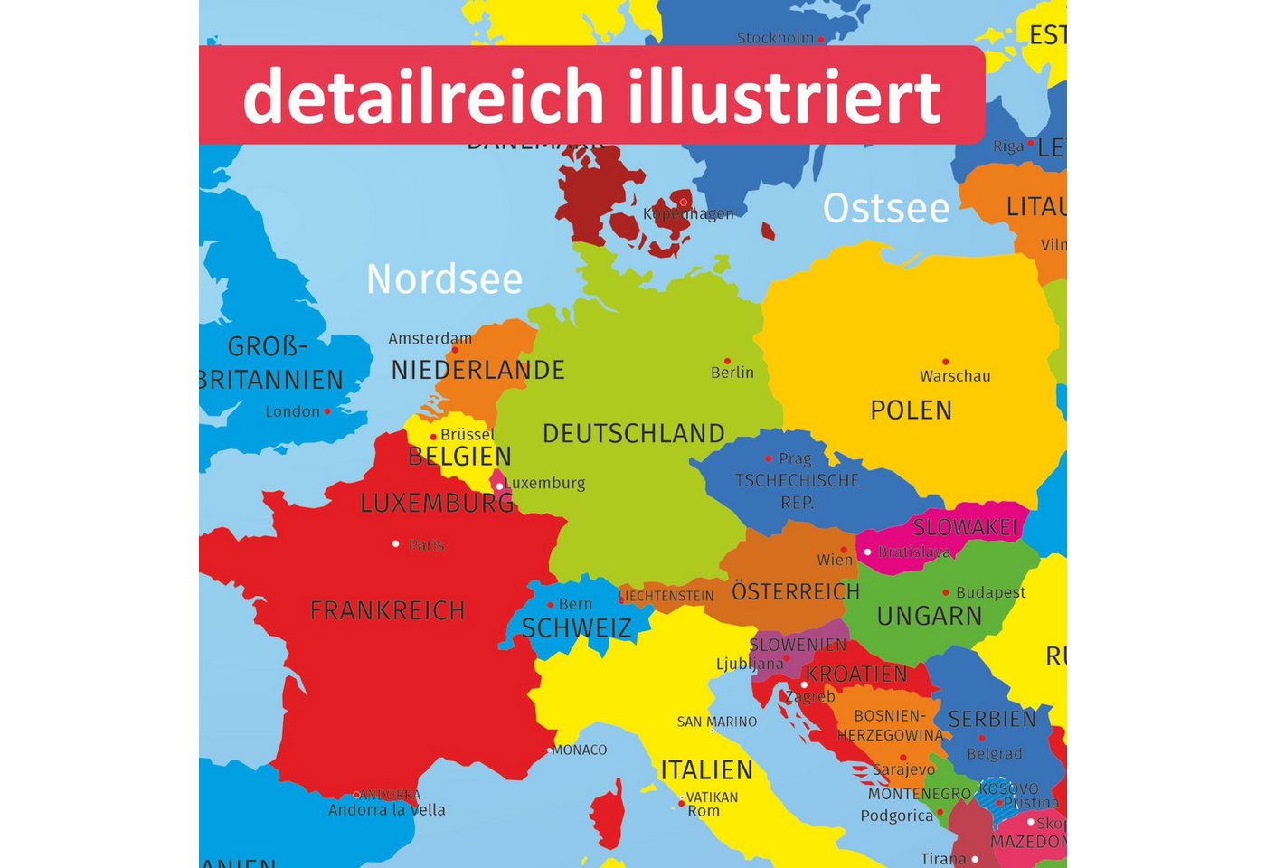 nikima Platzset Europa, (1-St) – Bild 2 von 5