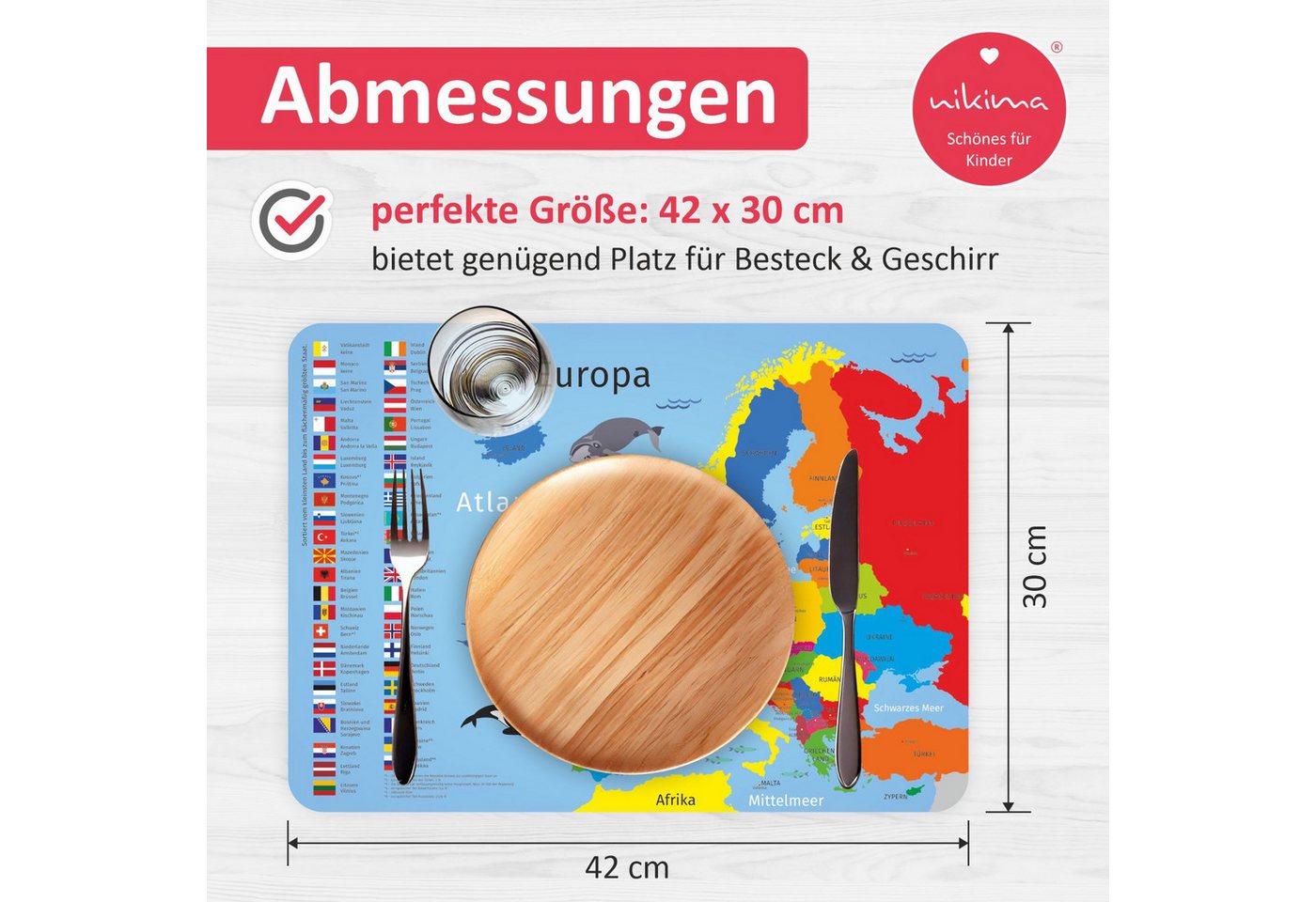 nikima Platzset Europa, (1-St) – Bild 3 von 5