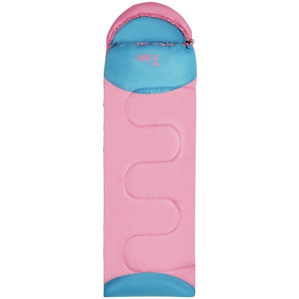 NILS CAMP Schlafsack Deckenschlafsack Campingschlafsack Kinder (Spar-Set, 1 tlg., 150+30 x 60 cm warm), als Decke nutzbar, doppelter Reißverschluss, Kapuze, Inn
