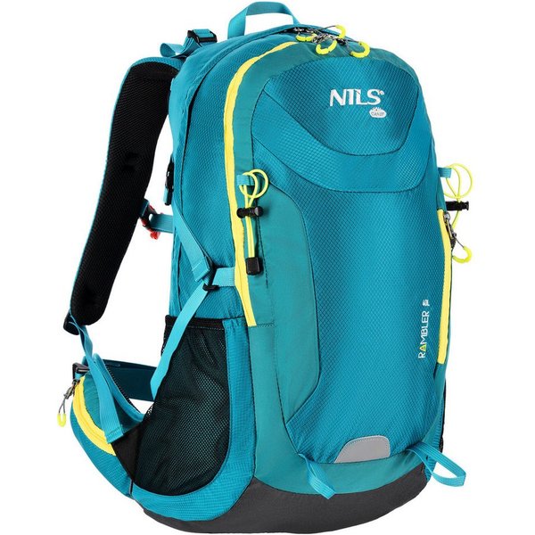 NILS CAMP Trekkingrucksack Freizeitrucksack 40L Wanderrucksack (1-tlg., Integrierte Regenhülle), Belüftungspanel mit Rahmen für hohen Tragekomfort