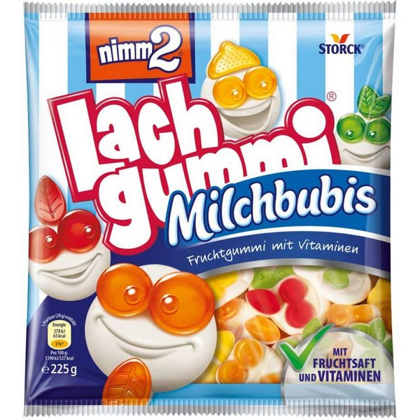 NIMM2 Süßigkeit, Storck nimm2 Lachgummi Milchbubis 180g
