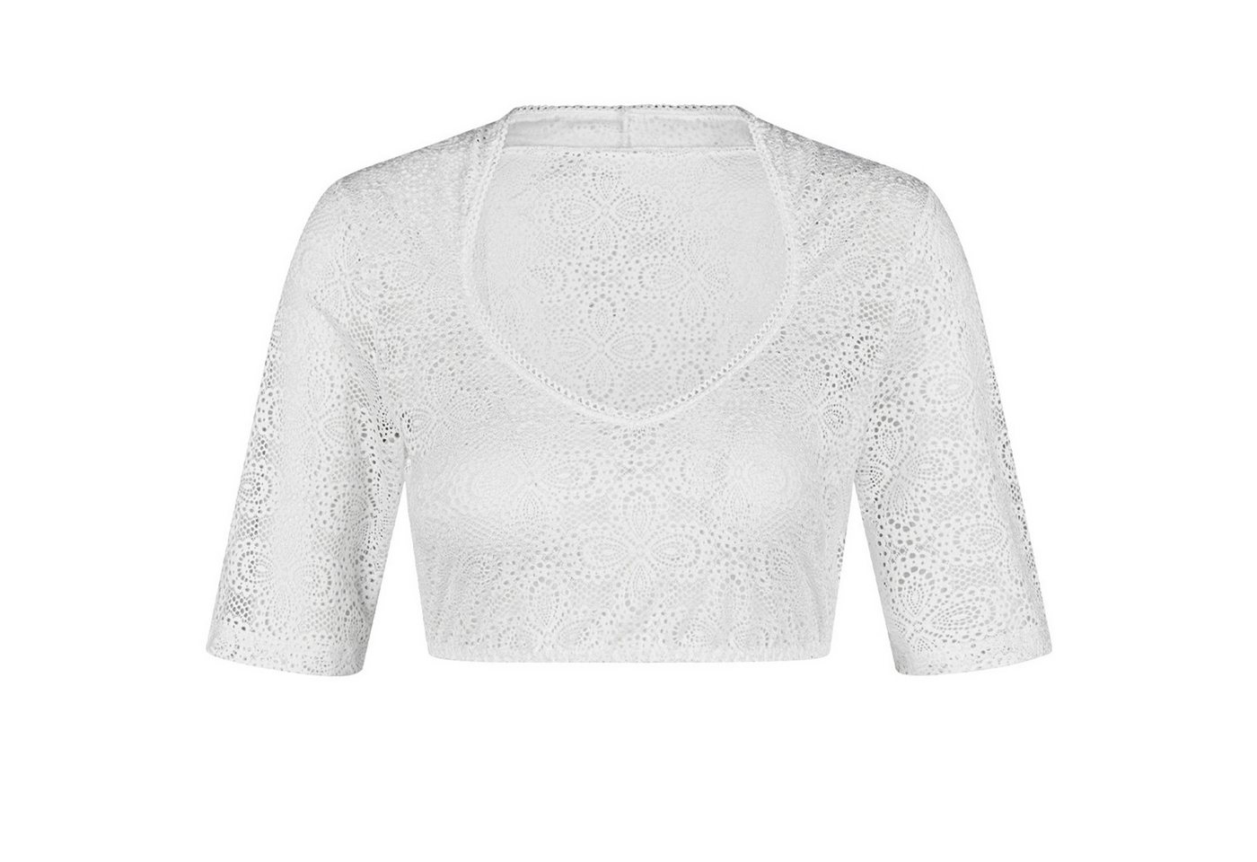 Nina Von C. Dirndlbluse Halbarm 'Daniela' 48464360, Weiß – Bild 2 von 5
