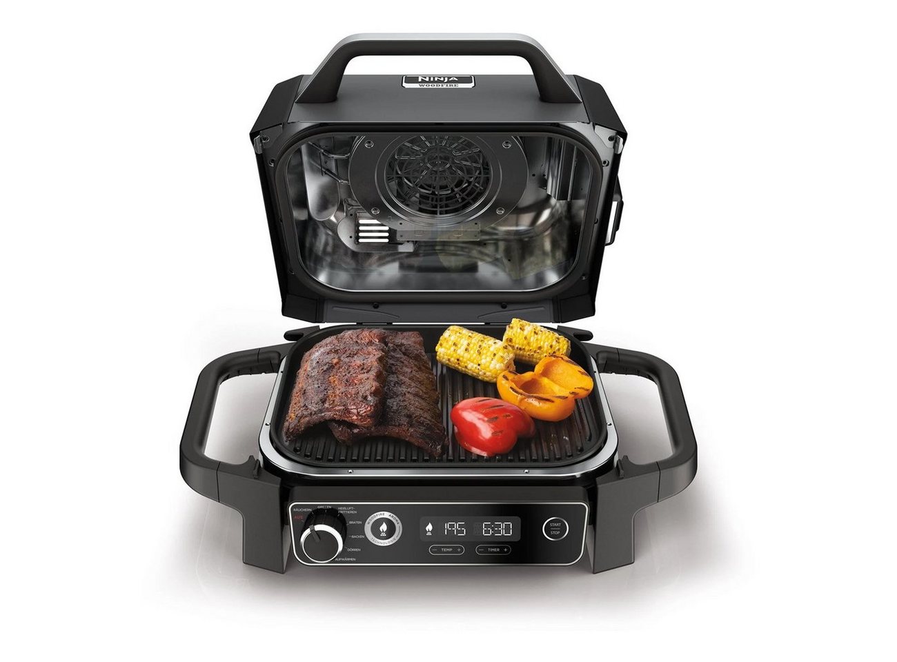 NINJA Elektrogrill OG701EU Woodfire, 2400 W – Bild 4 von 5