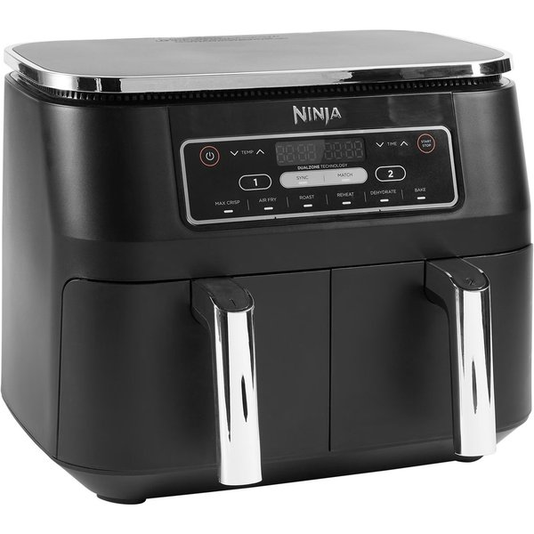 NINJA Heißluftfritteuse Foodi Dual Zone AF300EU, 2400 W, 2 Zonen & 6 Programmen