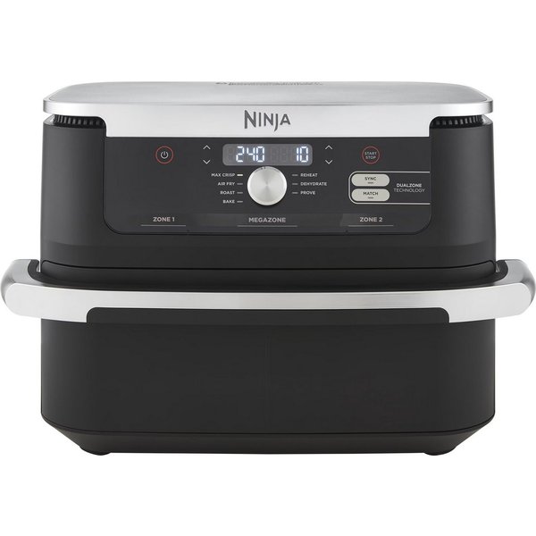NINJA Heißluftfritteuse Foodi FlexDrawer AF500 Airfryer, 2470 W, Air Fry für 8 Personen, 10,4 Liter MegaZone oder 2x 5,2 Liter DualZone