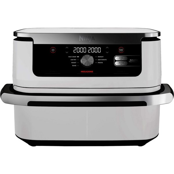 NINJA Heißluftfritteuse Foodi FlexDrawer AF500 Airfryer, 2470 W, Air Fry für 8 Personen, 10,4 Liter MegaZone oder 2x 5,2 Liter DualZone