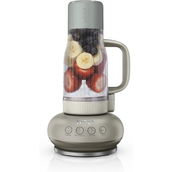 NINJA Standmixer DB351EUST, 1100-Watt-Standmixer mit To-Go-Becher und Auto-iQ