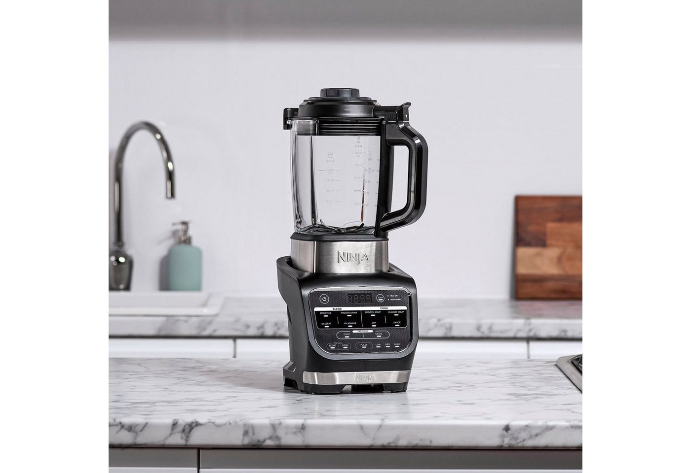 NINJA Standmixer HB150EU Suppenkocher, 1000 W, bis zu 1,7L Volumen, incl. eingebautem Heizelement – Bild 5 von 5
