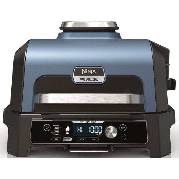 NINJA Tischgrill Woodfire Pro Connect XL OG901EU, 1700 W, Elektrischer Outdoor Grill & Smoker