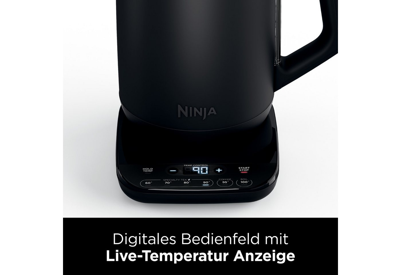 NINJA Wasserkocher KT200EU, 1,7 l, 3000 W, 40-100 °C, schwarz – Bild 3 von 5