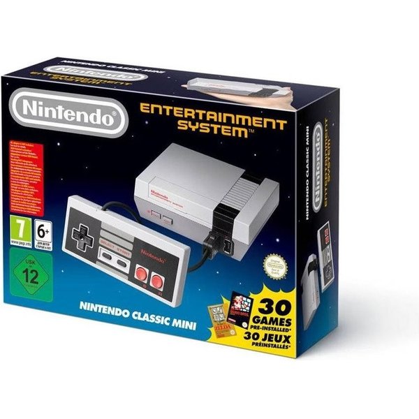 Nintendo Konsole Classic Mini NES Klassiker mit 30 Spielen HDMI Retro (Konsolen-Set, Konsole, Controller, HDMI-Kabel, USB-Kabel, 30 vorinstallierten Spiele), 30