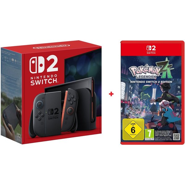 Nintendo Switch 2 Konsole + Pokemon Legenden: Z-A Action Adventure Spiel, Hybrid Konsole, TV- & Handheld-Modus, Pokémon Bundle