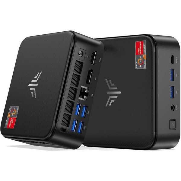 NiPoGi Mini PC AMD Ryzen 7 7730U, 16GB RAM LPDDR4X 512GB SSD, Windows 11 Pro Mini-PC (AMD Ryzen 7 7730U, AMD Radeon™ Graphics (Vega 8), 16 GB RAM, 512 GB SSD, L