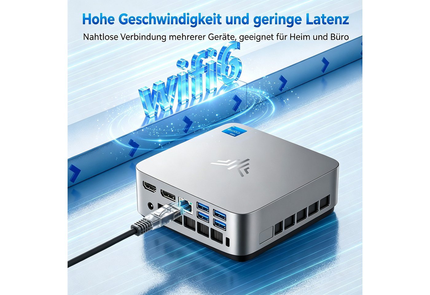 NiPoGi P3 Intel i5-12500H Minipc, 16GB / 24GB RAM, 512GB SSD, Windows 11 Pro Mini-PC (Intel Core i5-12500H 12500H, Intel Iris Xe Graphics eligible, 16 GB RAM, 5 – Bild 4 von 5