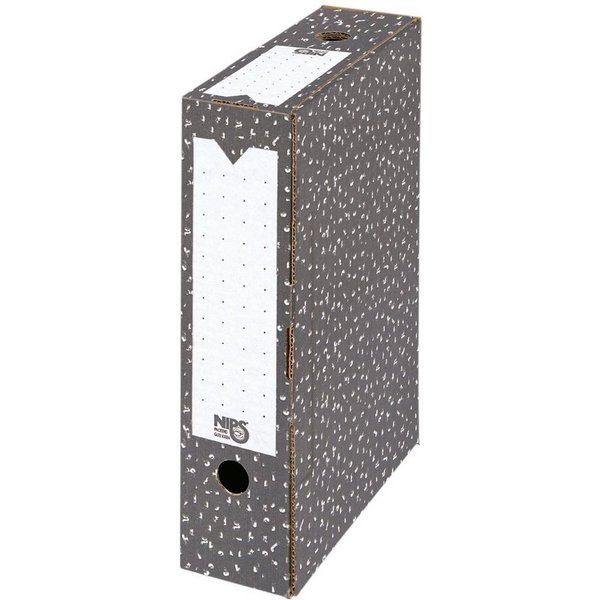 NIPS Archivcontainer ARCHIV-ABLAGEBOX (4 St), Archivbox, Archivkarton, Wellkarton, Karton, Pappe