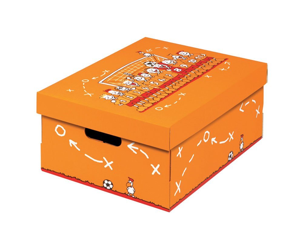 NIPS Aufbewahrungsbox CHAMPION (2 St), B/H/T: 32 x 19 x 45,5 cm, Fußball-Motiv, Wellkarton, Karton, Pappe – Bild 2 von 3