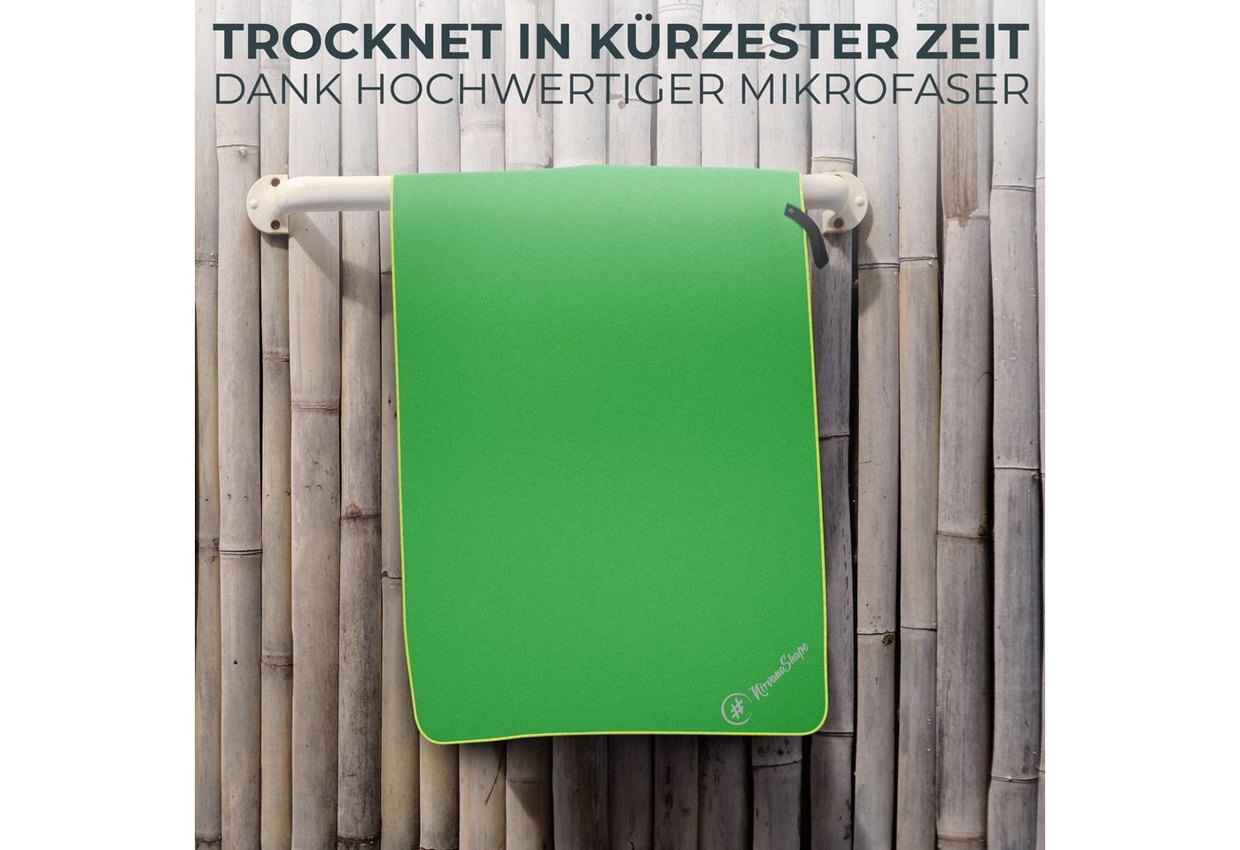 NirvanaShape Sporthandtuch Mikrofaser Handtuch, Badehandtuch, Reisehandtuch, Sporthandtuch, saugfähig, leicht, schnelltrocknend, für Reisen, Fitness, Yoga, Saun – Bild 3 von 5