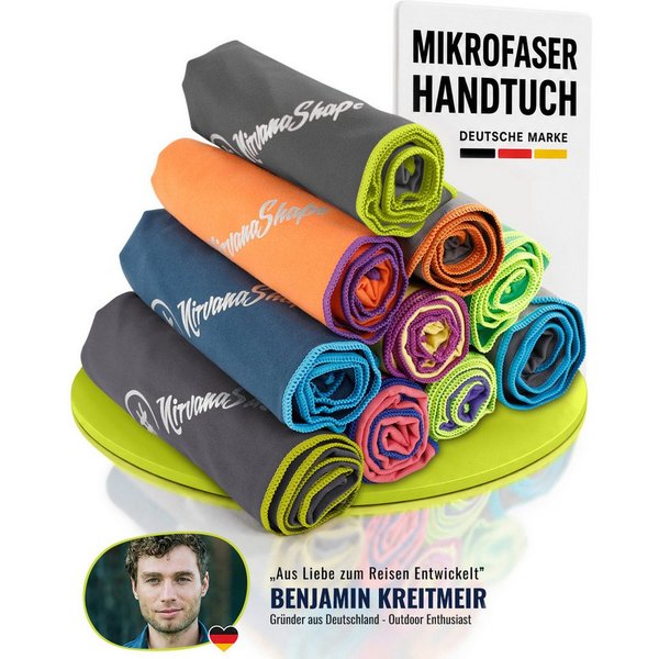 NirvanaShape Sporthandtuch Mikrofaser Handtuch, Badehandtuch, Reisehandtuch, Sporthandtuch, saugfähig, leicht, schnelltrocknend, für Reisen, Fitness, Yoga, Saun
