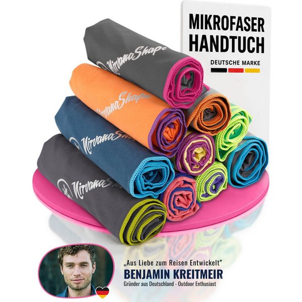 NirvanaShape Sporthandtuch Mikrofaser Handtuch, Badehandtuch, Reisehandtuch, Sporthandtuch, saugfähig, leicht, schnelltrocknend, für Reisen, Fitness, Yoga, Saun
