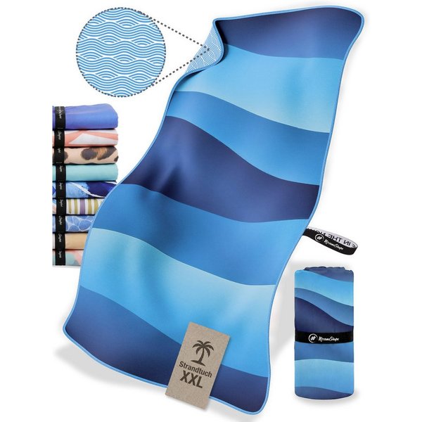 NirvanaShape Strandtuch Reise Handtuch Strandtuch XXL - Strandhandtuch, Mikrofaser Badetuch
