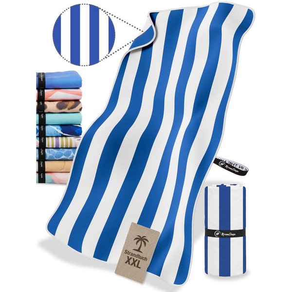 NirvanaShape Strandtuch Reise Handtuch Strandtuch XXL - Strandhandtuch, Mikrofaser Badetuch